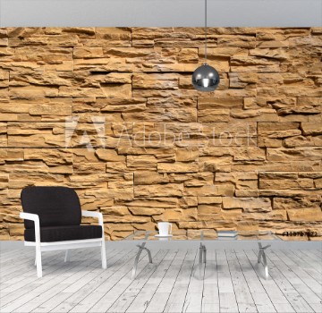 Picture of Old stone wall Texture in weathered and have natural surfaces